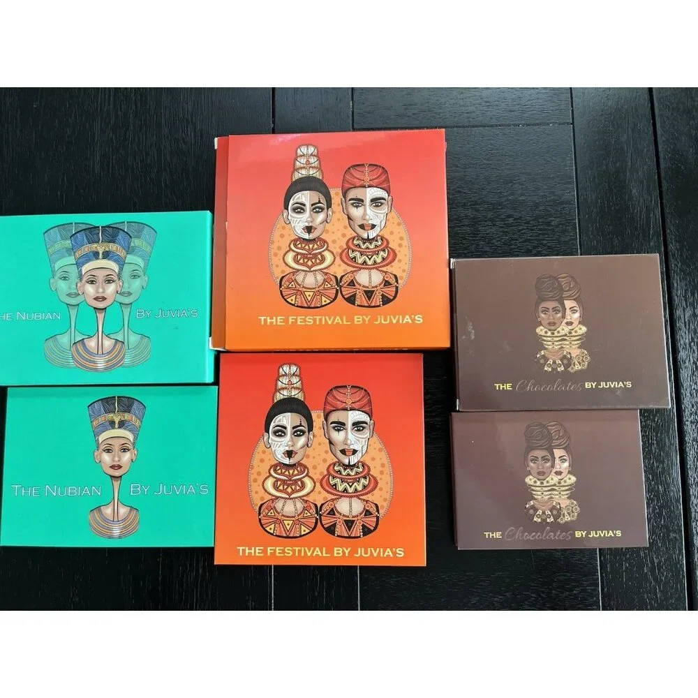 3 Juvia's Place Eyeshadow Palette Lot The Chocolate The Nubian The Festival NIB - Picture 6 of 10